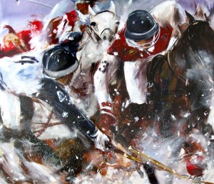 Ice Polo Gemälde Robert Hettich
